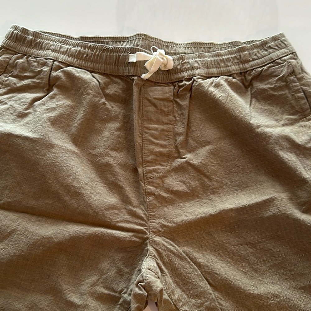 Drawstring shorts in very light/cool linen/cotton